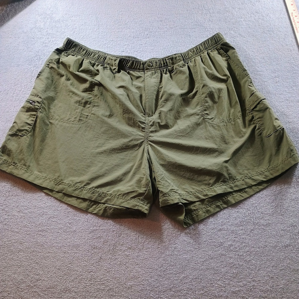 Columbia Womens Sandy River Cargo Shorts Olive Green 3X Plus Size Lightweight